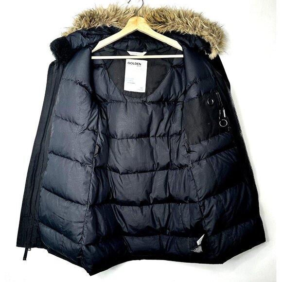 Aritzia Golden TNA Womens Parka Goose Down Haven Waterproof Winter Coat Black S - Picture 5 of 16